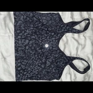 Black print lululemon align tank top